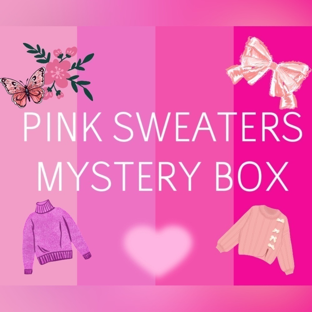 3 Pink ladies Sweaters